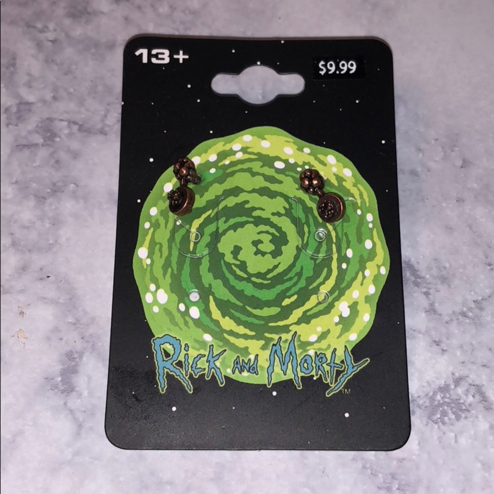 Ricky and Morty earrings